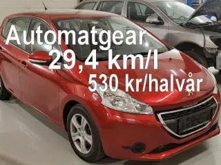 Peugeot 208 1.4 e-HDi Aut., Automatgear, 29.3 km/l