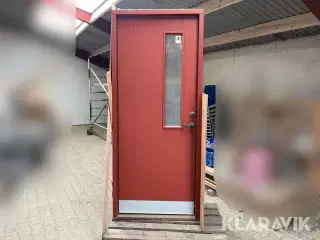 Yderdør med sideparti