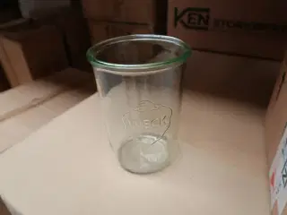 112 stk. Patentglas 85 cl u/låg Diam 100 mm Weck