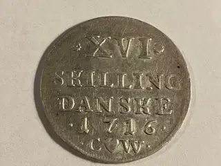 16 Skilling 1716 Danmark