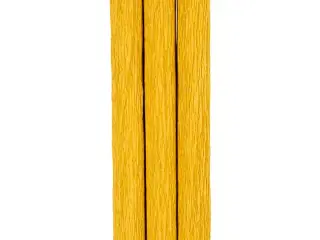 Crepepapir, ark 25x60 cm, Stræk/crepe: 180%, 105 g, karrygul, 3ark/ 1 pk.