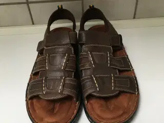 NY Herre sandaler i brun skind str. 45