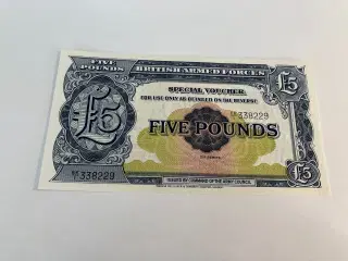 5 Pounds British Armed Forces