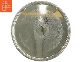 Rundt metalbakke med mønster (str. Ø 32 cm)