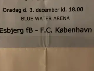 Fodboldbilletter Esbjerg FCk københven