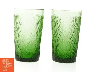 Grønne drikkeglas (str. 2 stykker. 13 cm)