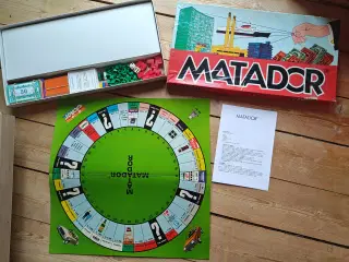 Gammelt Retro Matador Brætspil