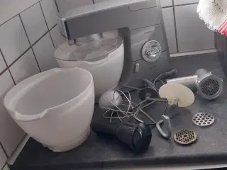 Kenwood chef, med tilbehør 