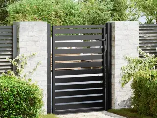 Havelåge låsbar 100x120 cm aluminium sort