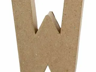 Bogstav, W, H: 10 cm, B: 8,3 cm, tykkelse 1,7 cm, 1 stk.