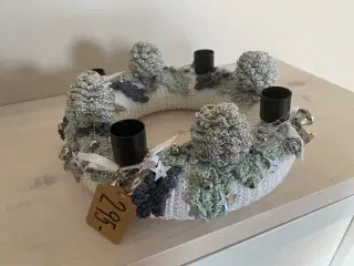 Hæklet adventskrans