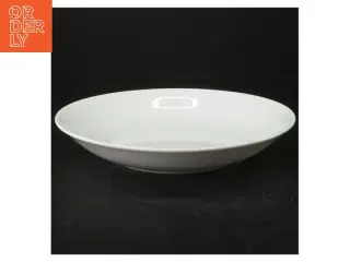 Hvide porcelænstallerkener (str. Ø. 22 cm)
