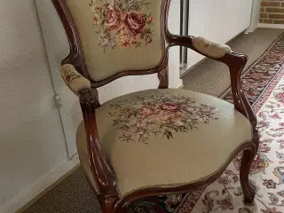 Rokoko stol kirsebær stel