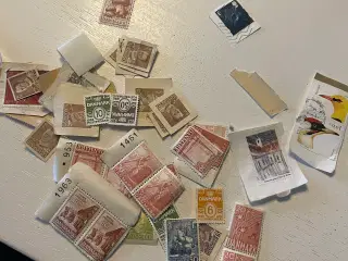 Frimærker med og uden stempel