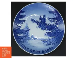 Juleplatte, 1961 fra Royal Copenhagen (str. Ø. 18 cm)