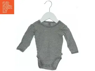 Langærmet body med striber (str. 62)