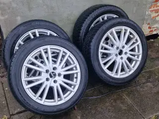 17" Alu Fælge med vinterdæk & 4 stk løse Sommerdæk