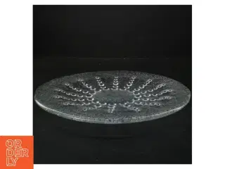 Glasfad med bobledesign (str. 30 cm i diameter)