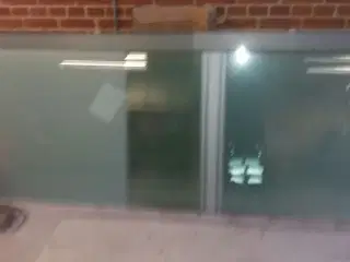 Glas kontor herdet glas