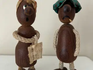 Gamle kasket Karl og Florrie i teak fra 60-70’erne