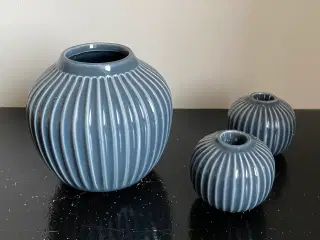 Kæler vase og lysestager