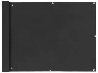 Balkonafskærmning HDPE 90x600 cm antracitgrå