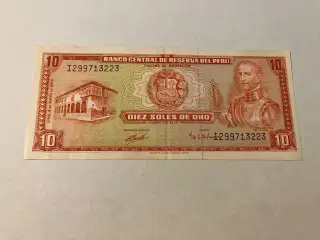 10 Soles De Oro Peru