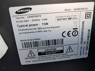 Samsung tv 46"