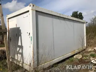 Container + indretning og sanitet