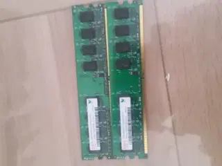 2+1GB DDR2 ram (stationær)