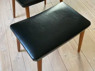 Flotte 60’er teak skamler / taburetter