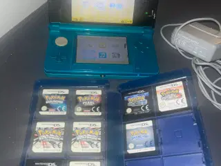 Nintendo 3ds med Pokemon spil