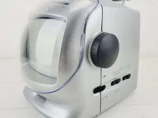 ⭐️- Oplev Retro Denver 5,5" Sort-Hvid TV med AM/FM