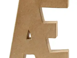 Håndlavet Papmaché Bogstav - Æ, 20,5 cm