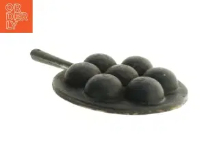 Emaljeret Støbejern Æbleskivepande (str. Ø 11 cm)