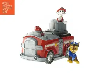 Paw Patrol brandbil og figurer fra Paw Patrol (str. 12x20x10 cm)