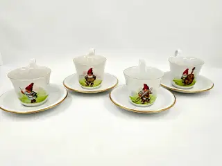 Nissekop og underkop Porcelæn 
