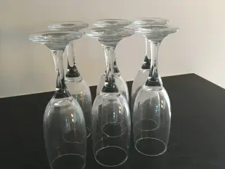 6 nye flotte og elegante Champagneglas 23 cl.