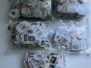 Tusindvis af Danske og Engelske Frimærker 