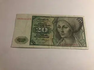 20 Deutsche Mark Germany 1970-1980