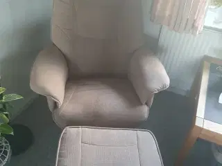 Sofa stole med skammel