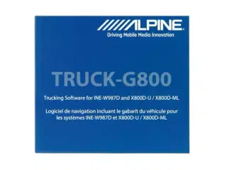 Alpine truck kort til INEW987D/X800