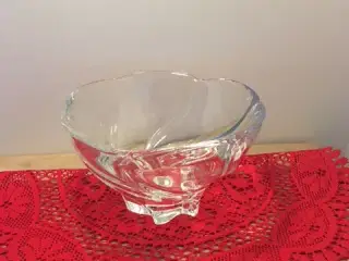 Stor glas skål  af Allan Scharff for Holmegaard
