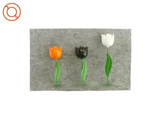 Dekorations blomster i metal (3 styks)