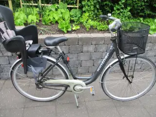 Damecykel Winther 7 gear med cykelstol fejler inte