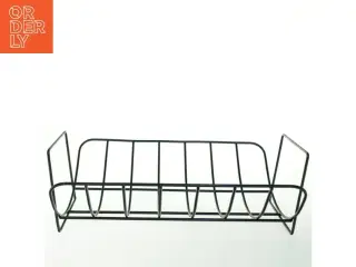 Sort metal hylde (str. 36 x 25 cm)