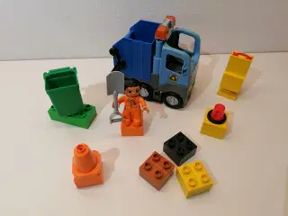 Duplo Skraldebil med mand samt lidt forskelligt