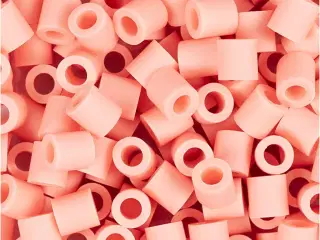 NABBI BioBeads Rørperler, str. 5x5 mm, hulstr. 2,5 mm, medium, salmon (051), 1000stk./ 1 pk.