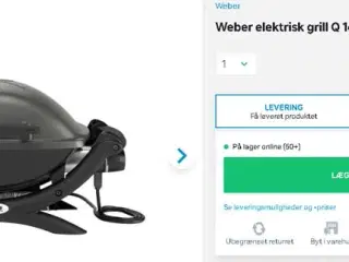 Weber Elgrill Q 1400. Aalborg
