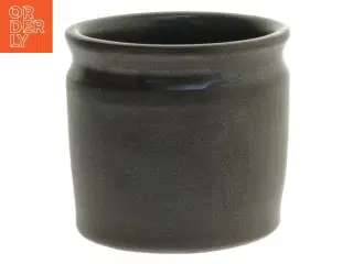 Lille keramikbeholder (str. Ø. 7,5 cm. længde. 7 cm)